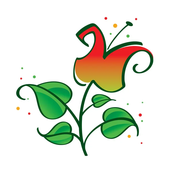 Dekorativ blomma för varje semester-vykort flora — Stock vektor