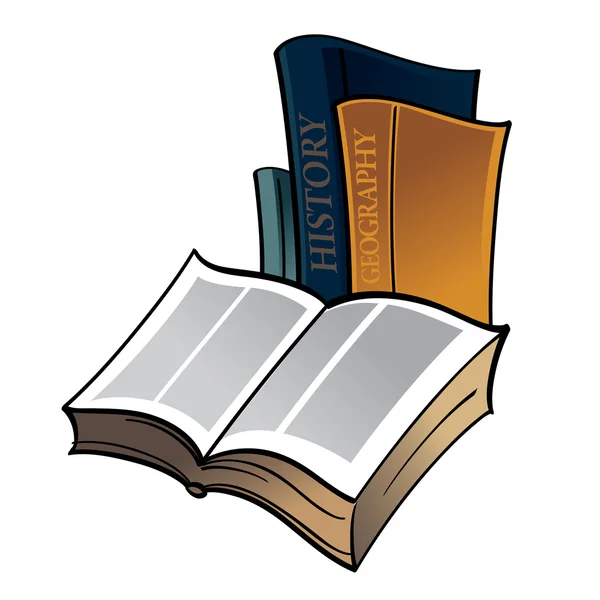 Βιβλία κολέγιο αποφοίτηση Πανεπιστήμιο γνώση σχολική βιβλιοθήκη εκπαίδευση — Διανυσματικό Αρχείο