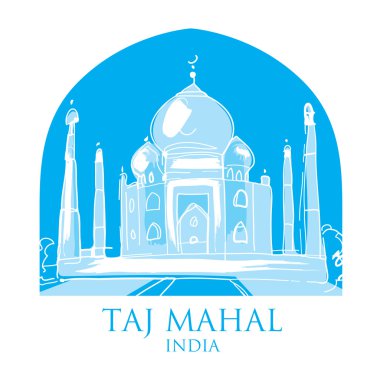 Dünya ünlü dönüm noktası - taj mahal Hindistan