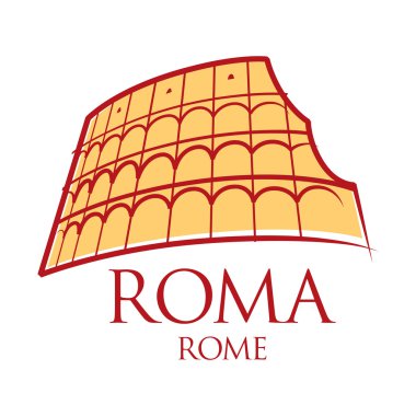 Dünya ünlü dönüm noktası - Roma colosseum İtalya