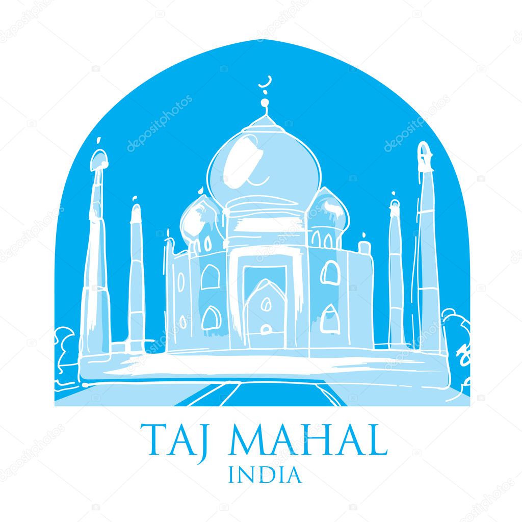 World famous landmark - Taj Mahal India