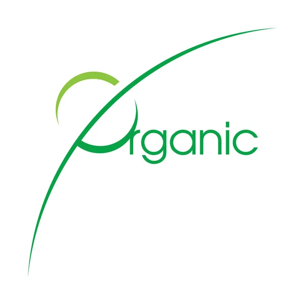 Vector illustration Organic Logotype decorative design element nature sign — Stock Vector