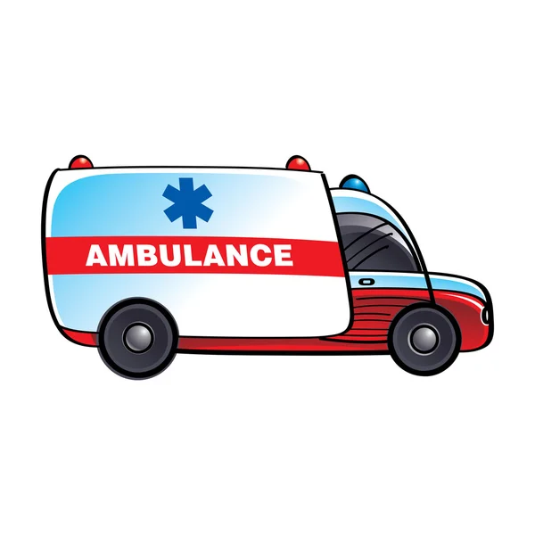 Ambulans medicinsk sjukvård hjälp biltransport — Stock vektor