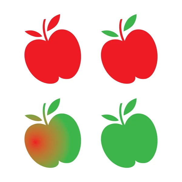 Apple fruit vitamine tuin vegetarisch voedsel — Stockvector