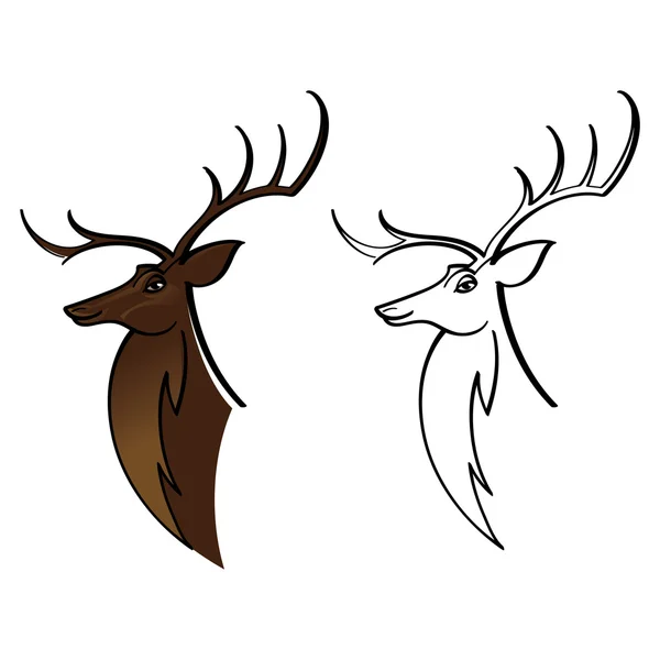 Alce de ciervo Buck — Archivo Imágenes Vectoriales