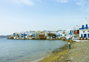 turist mykonos Beach plaj sahnesi