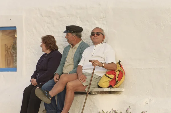 Tipici anziani greci — Foto Stock