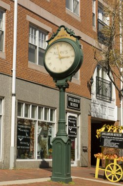 Antique Clock of Salem city clipart