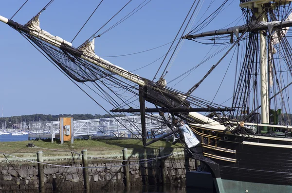 历史性的桅杆和普兰 — 图库照片