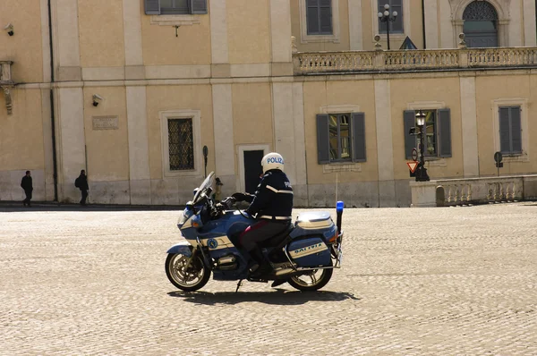 Motorcycle policeman — Stock Photo, Image