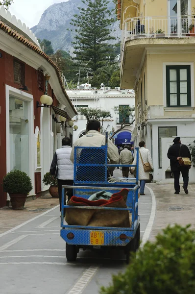 Pencere Capri'de alışveriş — Stok fotoğraf