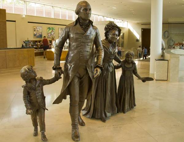 Washington george bronzová socha — Stock fotografie