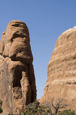 Arches Ulusal Parkı boulder