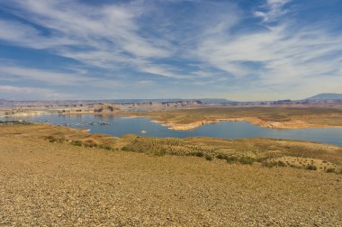 Lake powell marina manzaralı görünüm