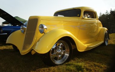 Classic Car, Yellow 1934 Classic clipart