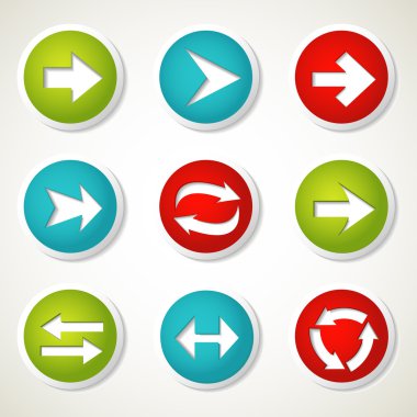 Arrow buttons clipart