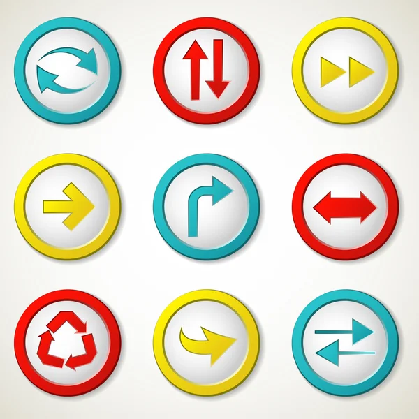 Arrow buttons — Stock Vector