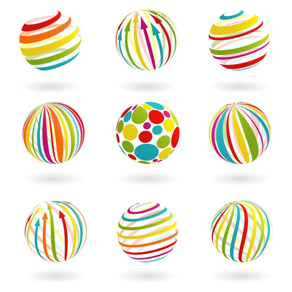 Stock vector Color planet icons
