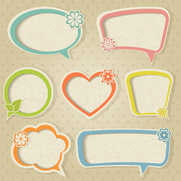 Ретро-цветочные рамки
