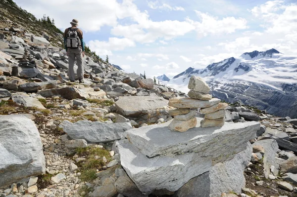 Explorer in Glacier National Park — Stockfoto