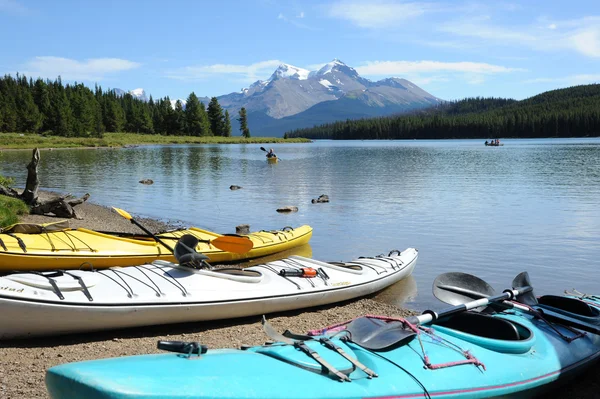 stock image Maligne Lake