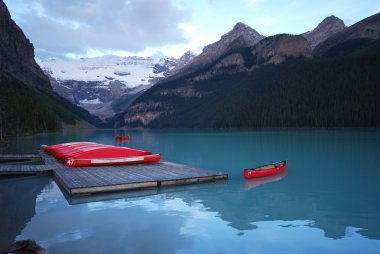 Lake Louise at dawn clipart