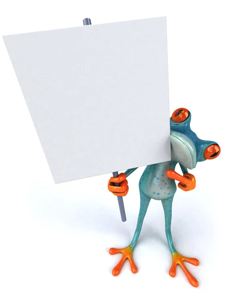Βάτραχος 3d κινουμένων σχεδίων — Φωτογραφία Αρχείου