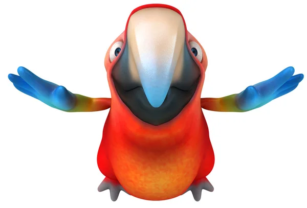 Папуга 3d — стокове фото