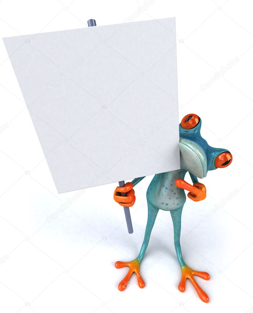 Frog 3d animated