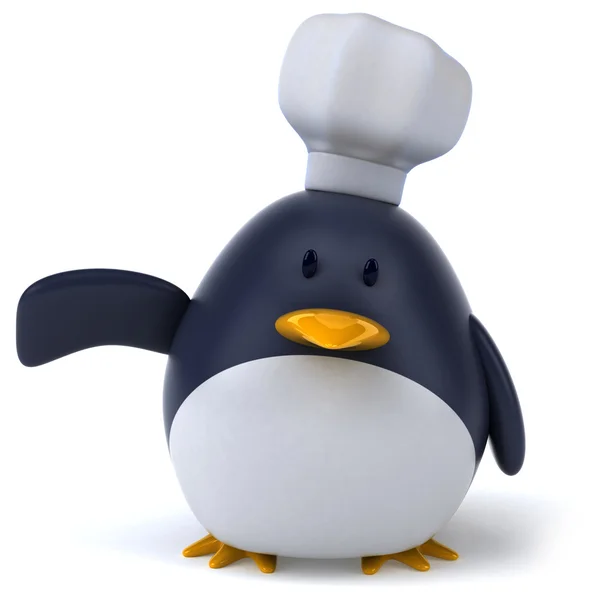 企鹅厨师 — 图库照片