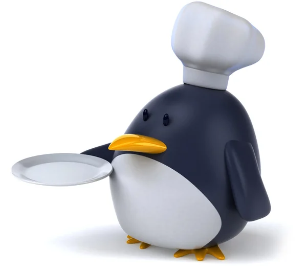 Pingwin szef kuchni — Zdjęcie stockowe