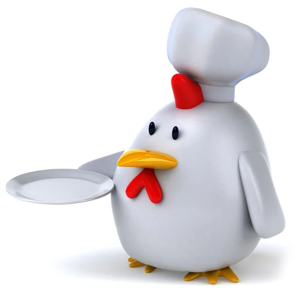 Kip chef-kok 3d — Stockfoto