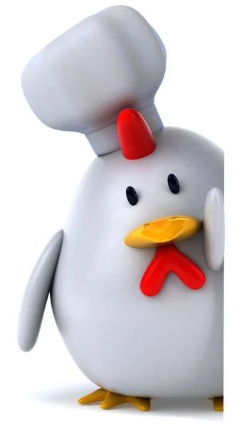Chicken chef 3d — Stock Photo, Image