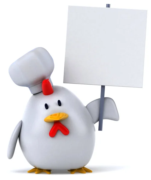 Chicken chef 3d — Stock Photo, Image