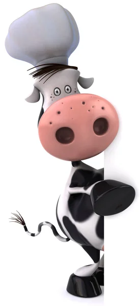 Vaca chef 3d —  Fotos de Stock