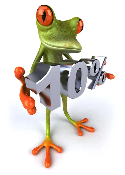 Frog tilbyder rabat - Stock-foto