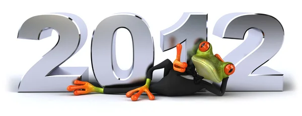 Obchodní žába a 2012 — Stock fotografie