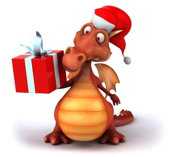 Kerstmis dragon — Stockfoto