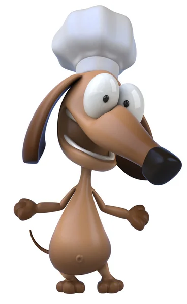 Cão chef 3d — Fotografia de Stock