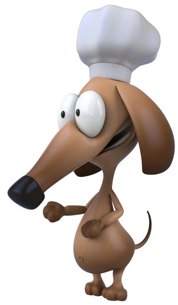 Dog chef 3d — Stock Photo, Image