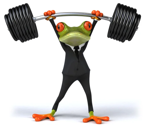 Strong frog 3d — Stock Photo, Image