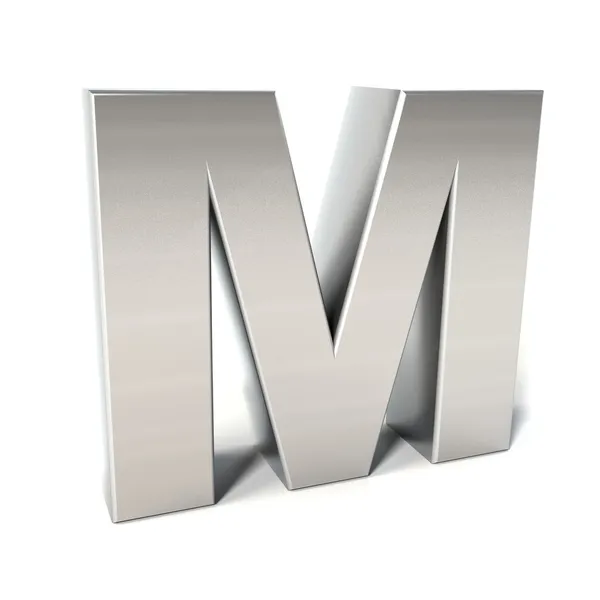 Буква M — стоковое фото