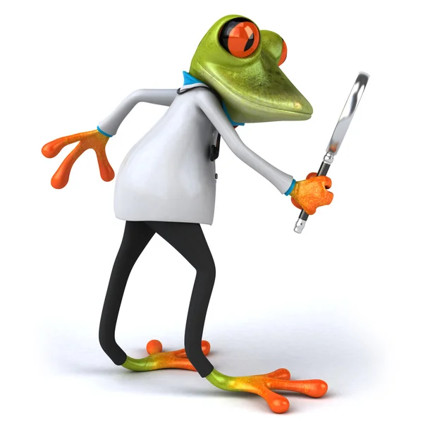 Frog doctor 3d — Stock Photo, Image