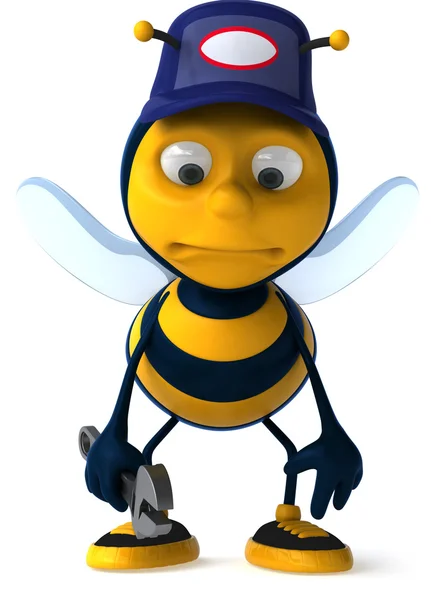 꿀벌을 재미 있는 3d — 스톡 사진