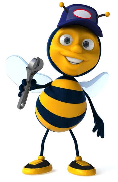 好玩的蜜蜂 3d — 图库照片