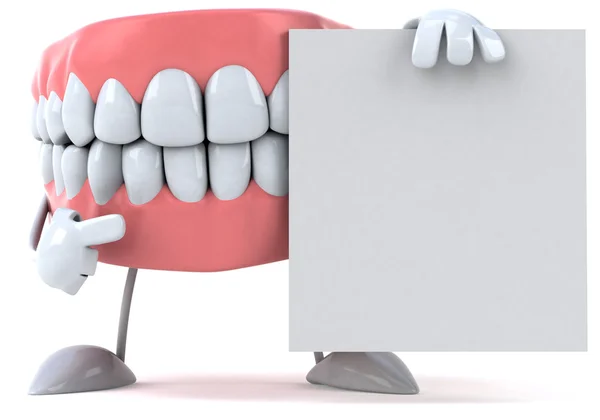 Eğlenceli bir diş 3d — Stok fotoğraf
