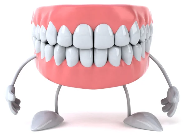 Dentes divertidos 3d — Fotografia de Stock