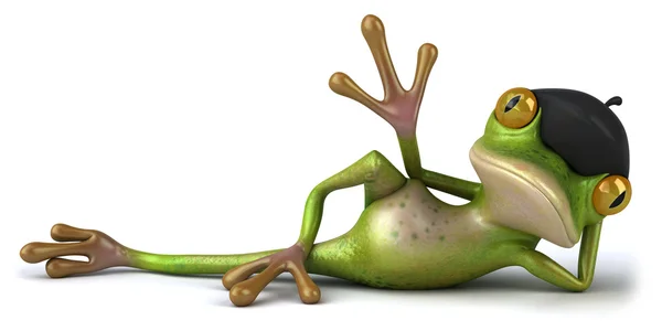 Французький жаба 3d — стокове фото