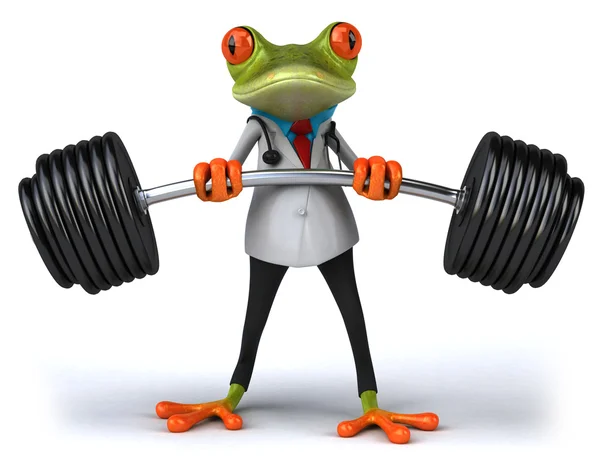 Silne żaba lekarz 3d — Zdjęcie stockowe