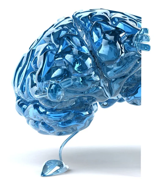 Απεικόνιση του εγκεφάλου 3d — Φωτογραφία Αρχείου